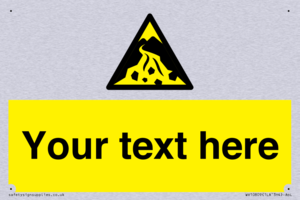 Custom Warning: Debris flow zone